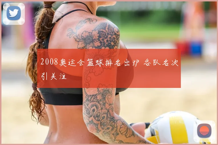 2008奥运会篮球排名出炉 各队名次引关注